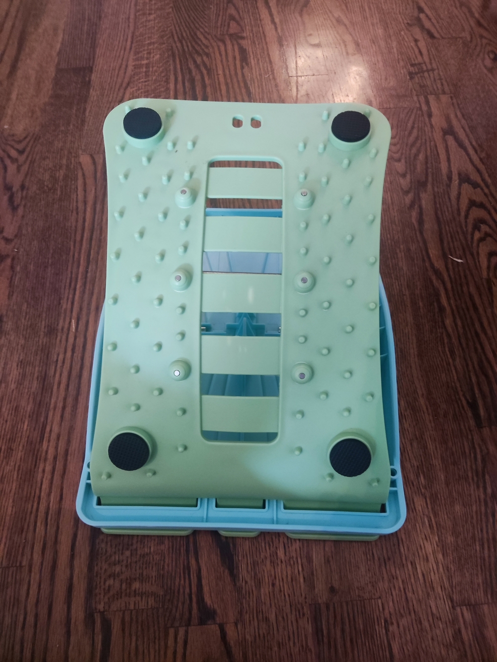 Adjustable Back Stretcher Green And Blue